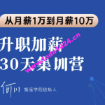 L2 何川 插座学院 升职加薪30天训练营