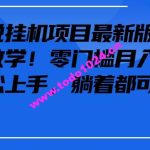 抖音最新小说挂机项目，保姆级教学，零成本月入1w+，小白轻松上手【揭秘】