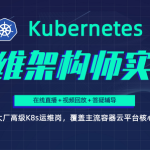 Kubernetes/K8s运维架构师实战集训营【中高级】第5期