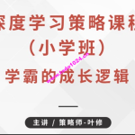 深度学习策略课程（小学班）