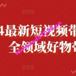 2024最新短视频带货课程，全领域好物带货