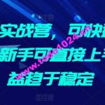 AI掘金实战营，可快速生成文章，新手可直接上手，收益趋于稳定