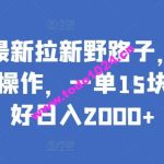 小红书最新拉新野路子，一部手机即可操作，一单15块，做得好日入2000+【揭秘】