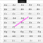 衡水体26个英文字母练习纸