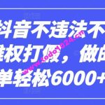 2024抖音不违法不下单0投入维权打假，做的好一单轻松6000+【仅揭秘】