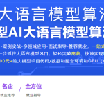 LLM大语言模型算法特训 带你转型AI大语言模型算法工程师