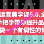 自媒体运营美学课6.0.全新升级，手把手带你提升品牌审美，做一个有调性的博主