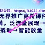 2024无界推广高阶课件，智能拉满，泛流量展现→人群撬动→智能放量