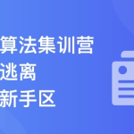 小白算法集训营-大幅提升刷题量，快速逃离新手区