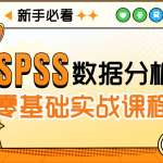 SPSS数据分析零基础实战课程（完结）