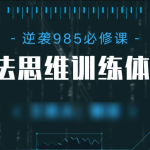 985学霸的方法思维系统课【系统落地，深度干货】