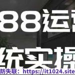 1688高阶运营系统实操课，快速掌握1688店铺运营的核心玩法